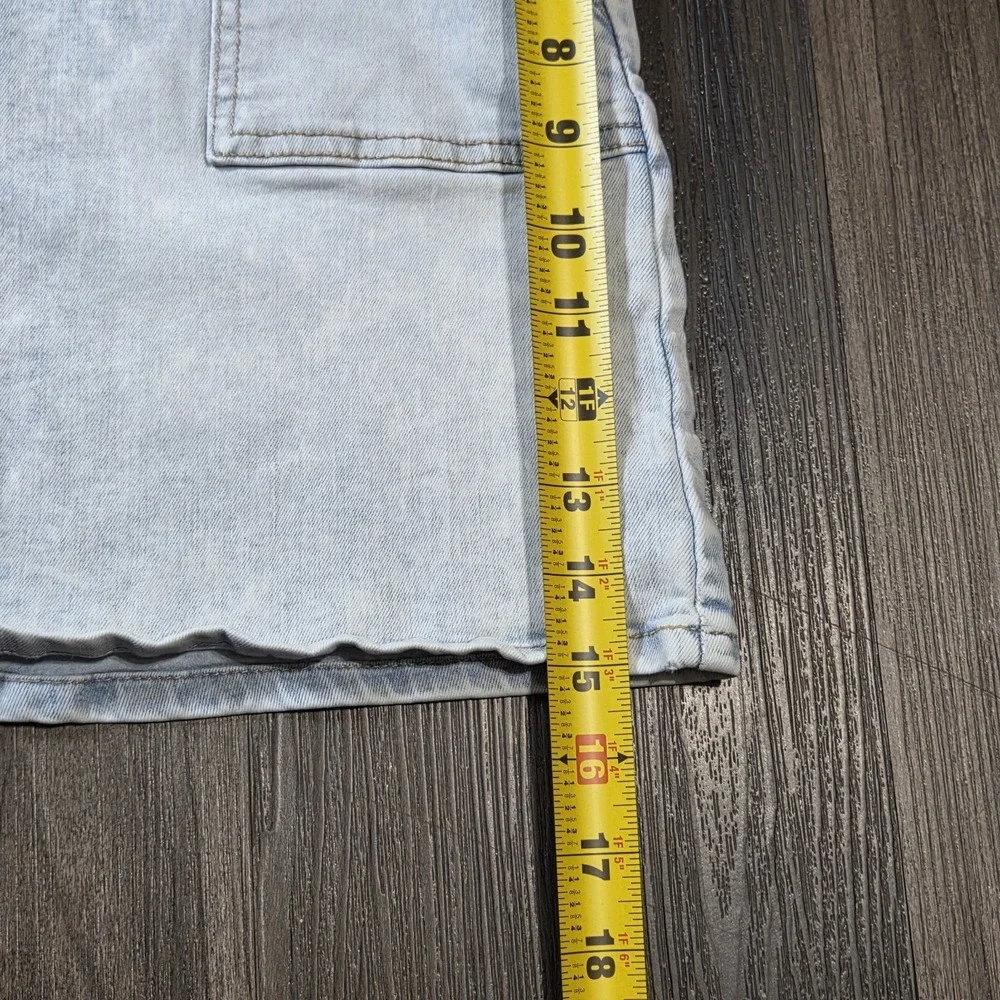 Girls Art Class Denim Overalls Jeans Dress Size Large 10-12 Light Blue Pockets